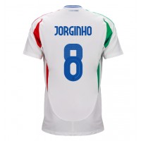 Camiseta Italia Jorginho Frello #8 Segunda Equipación Replica Eurocopa 2024 mangas cortas